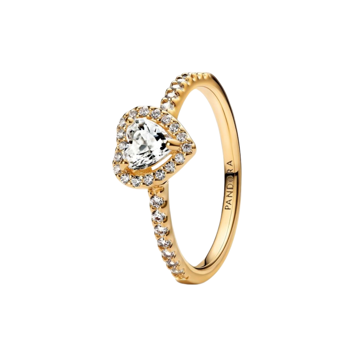 Pandora Timeless Heart gold-plated ring 168421C01-52