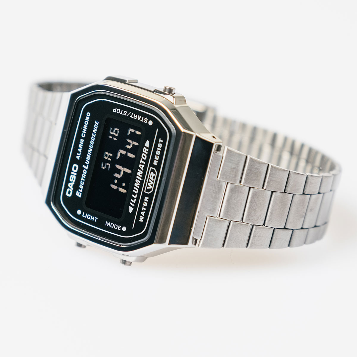 Casio Vintage Grey Metallic A168WEGG-1BEF - Klockmagasinet.com