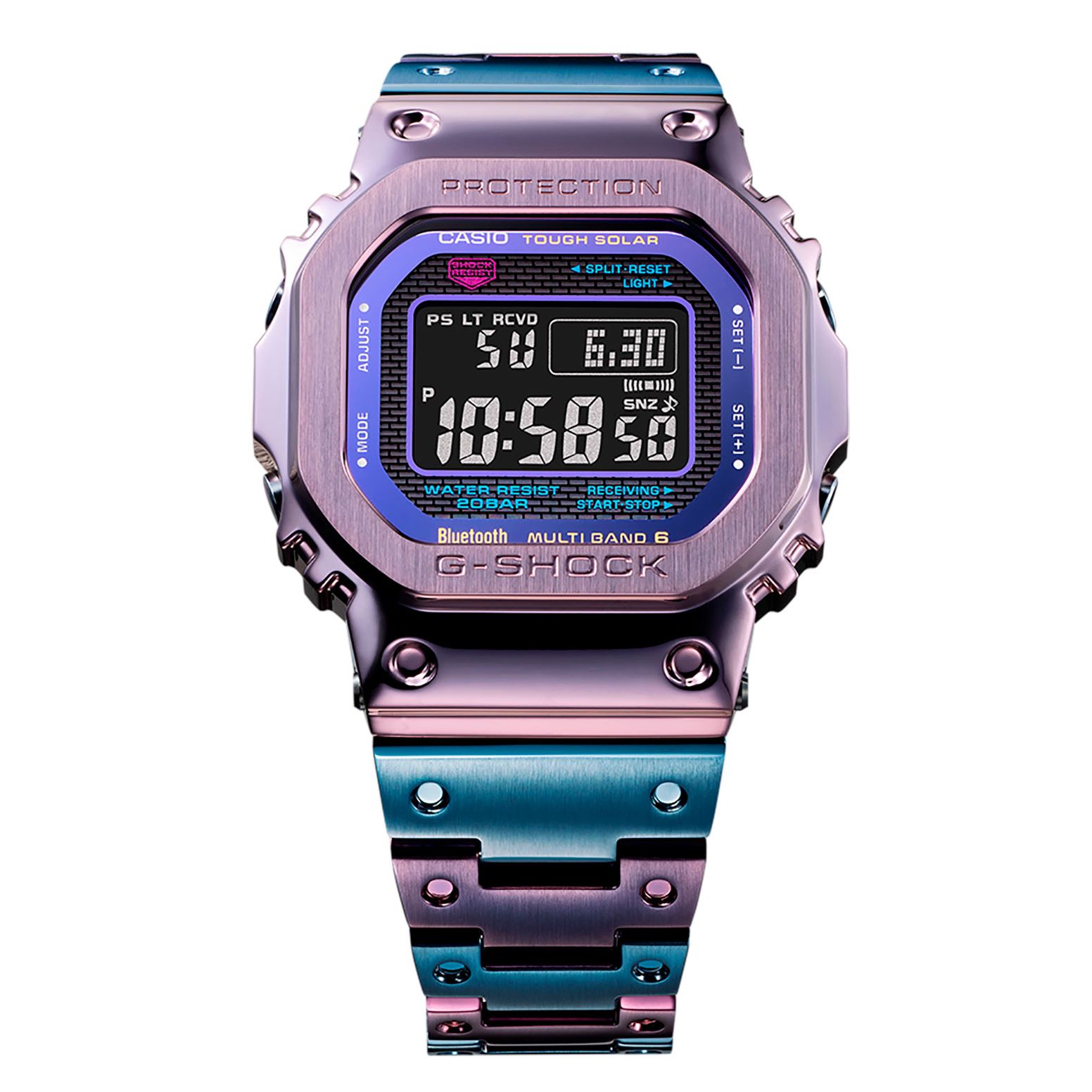 ﻿Casio G-Shock Full Metal Purple IP Twilight Tokyo GMW-B5000PB-6ER