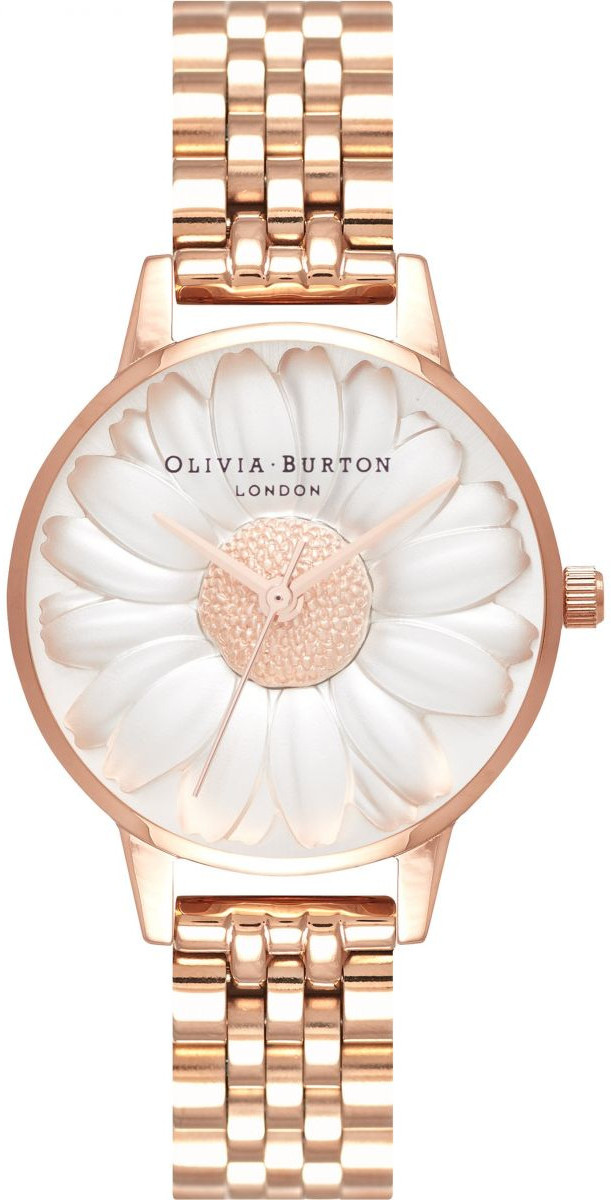 Olivia burton daisy rose gold sale